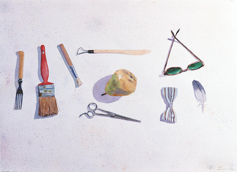 Nine Items  Painting by Mark Lunde