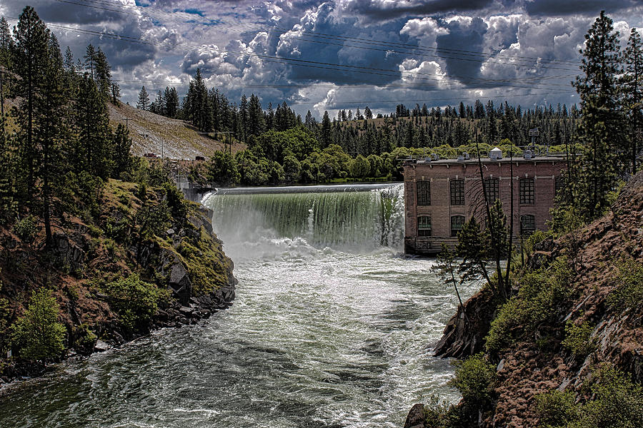 Nine Mile Falls Dam. Photograph by Rusty Jeffries | Fine Art America