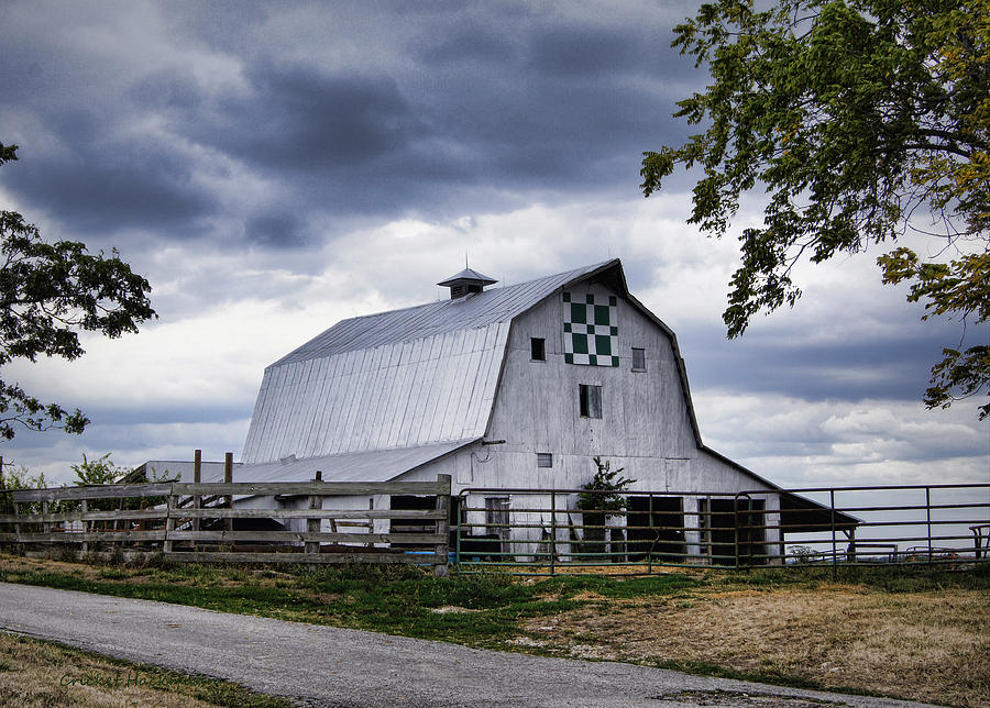 Barn Photograph - Nine Patch Quilt Barn by Cricket Hackmann