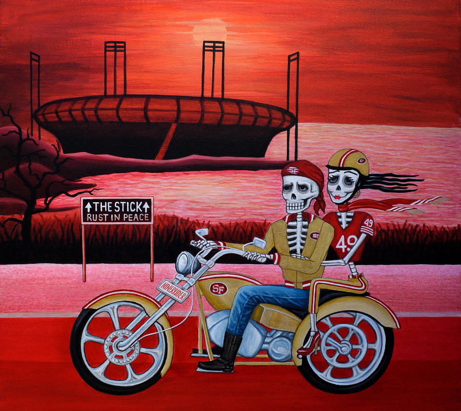 NinerRider Painting by Evangelina Portillo