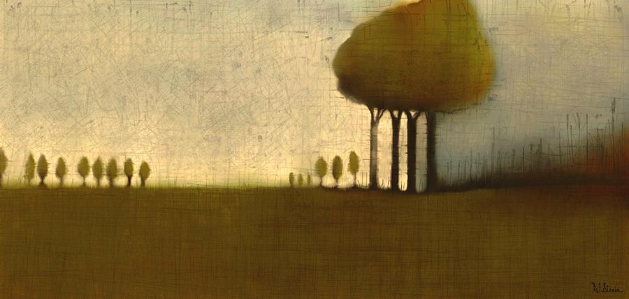 Nineteen Trees  #2 Painting by Diane Strain