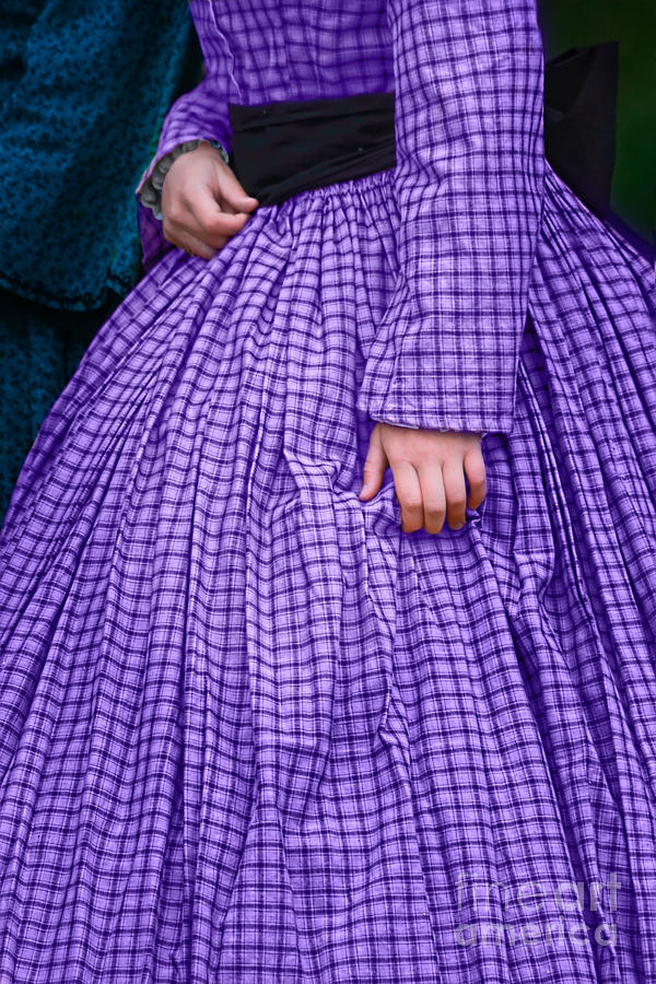 Ninetenth Century Woman in Purple Photograph by Stephanie Frey