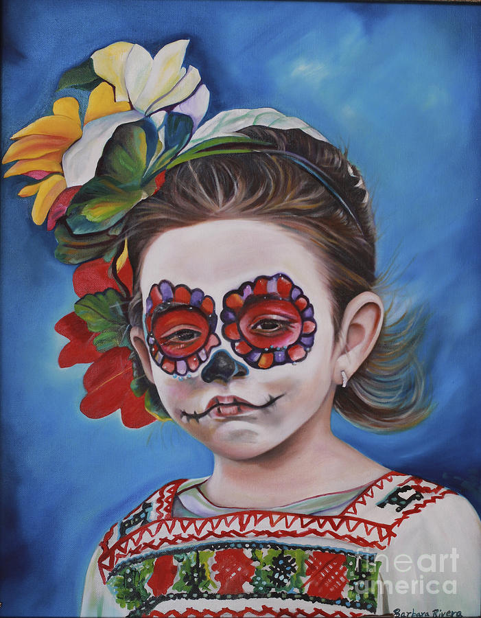 Ninya Muerta 1 Painting by Barbara  Rivera