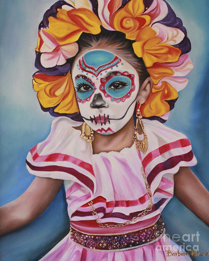 Ninya Muerta 2 Painting by Barbara  Rivera