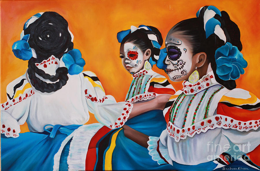 Ninyas Muertas  Painting by Barbara  Rivera