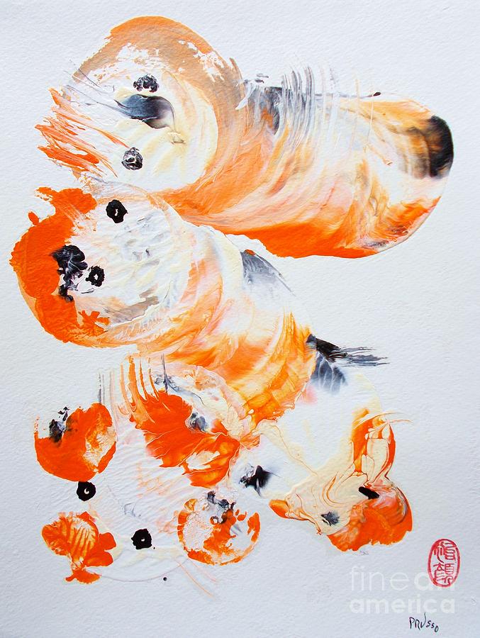 Koi Painting - Nippon Koi by Thea Recuerdo