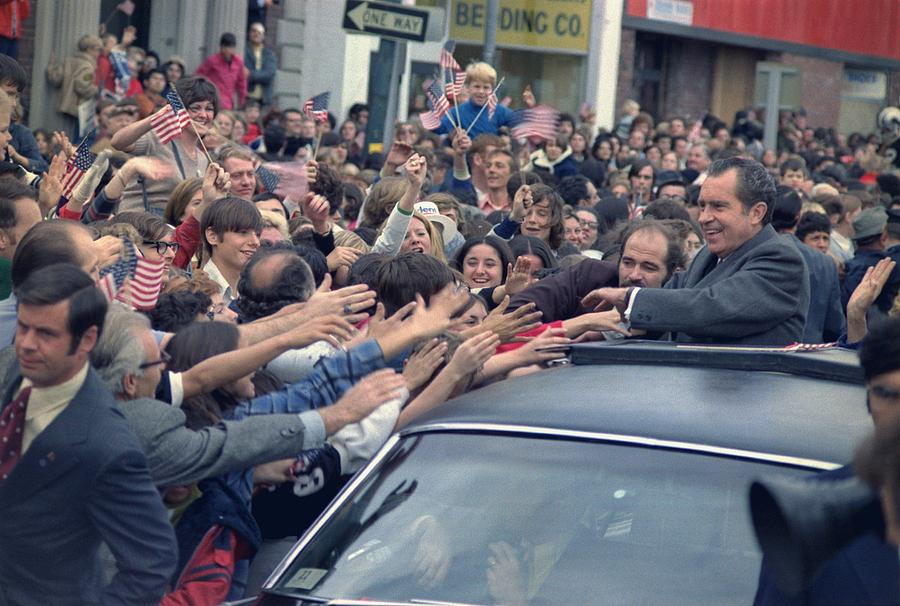 Nixon 1972 Re-election Campaign Photograph by Everett