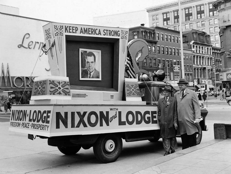 Richard Nixon Photograph - Nixons Presidential Campaign by Charles Cocaine