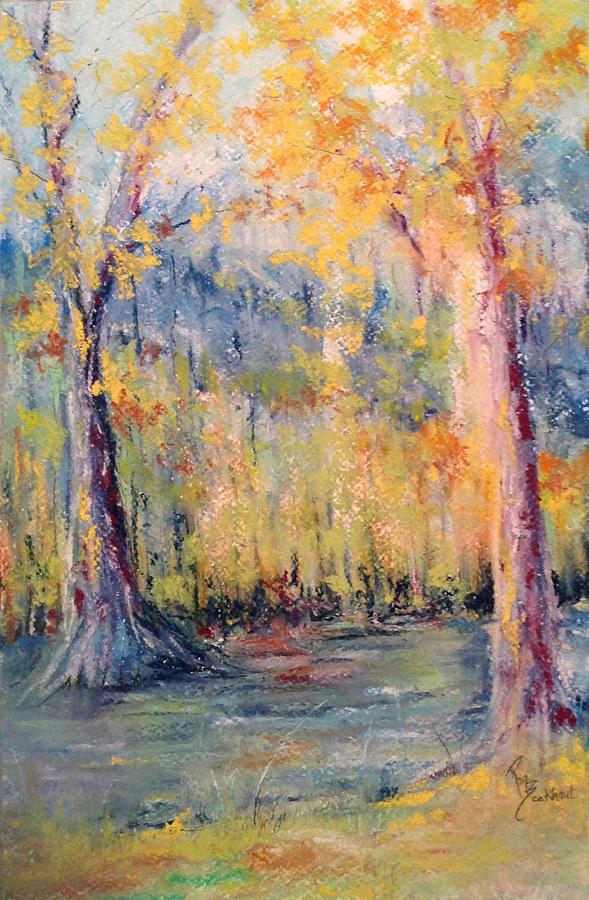 NLR Lake Study  Pastel by Robin Miller-Bookhout