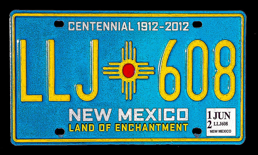 NM Centennial Plate Photograph by Tom DiFrancesca