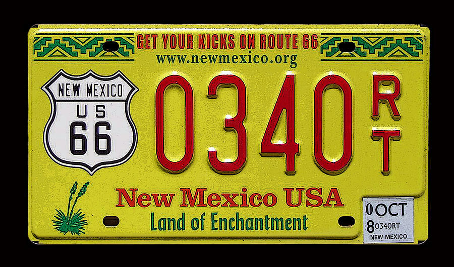 NM Yellow Plate Photograph by Tom DiFrancesca