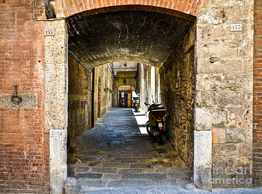 Architecture Photograph - No 155 and 157 - Siena by Amy Fearn