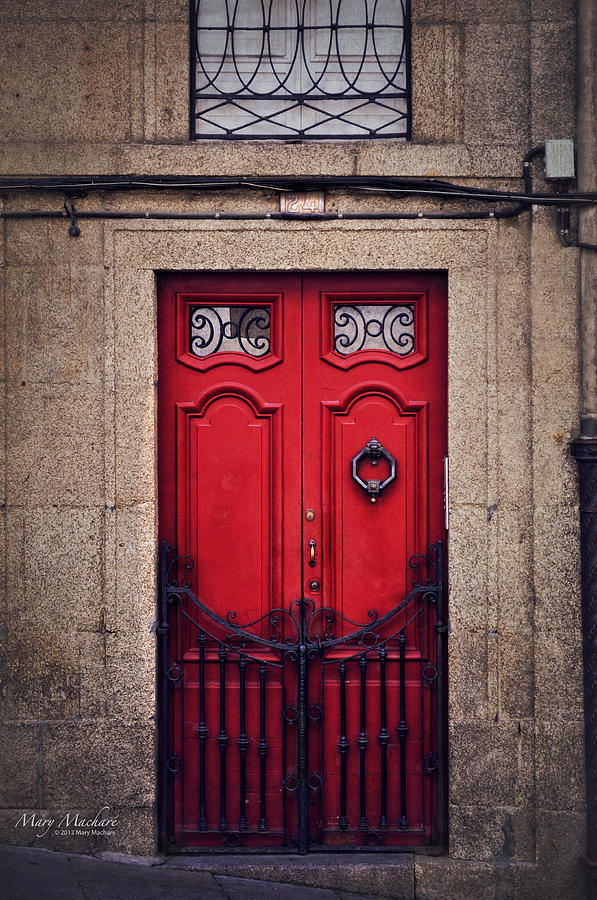 No. 24 - The Red Door Photograph by Mary Machare