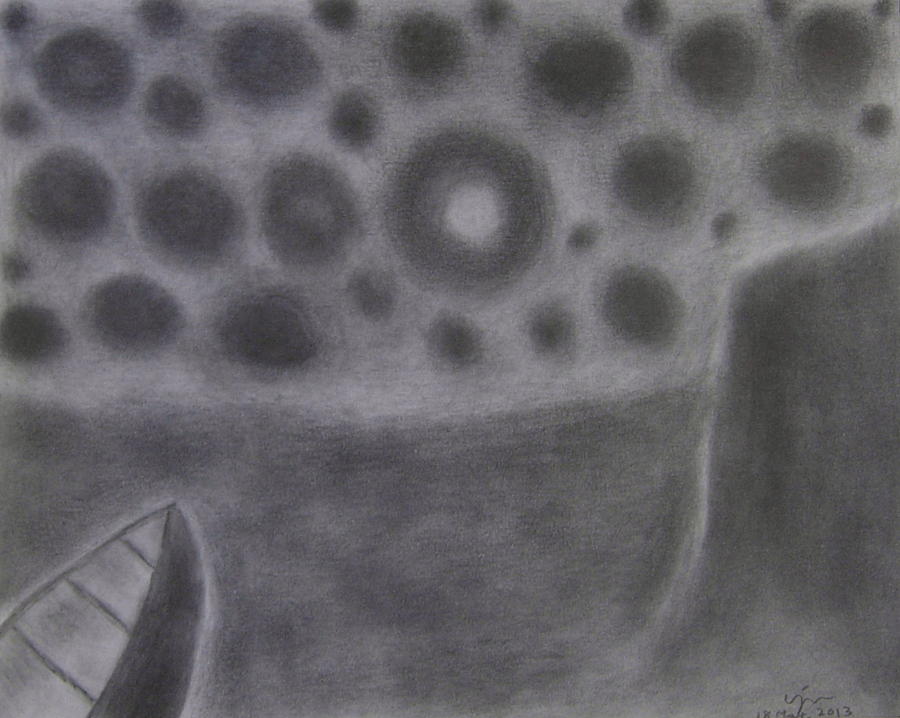 Landscape Drawing - No. 401 by Vijayan Kannampilly Landscape Drawing - No. 401 by Vijayan Kannampilly