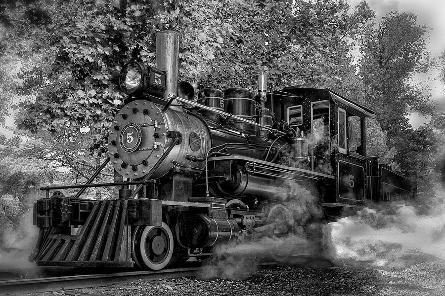 Train Photograph - No. 5 Train by Bill Wakeley