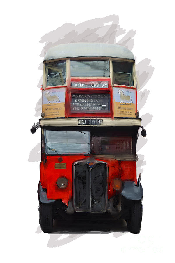 London Digital Art - No. 59 to Camden Town by Roger Lighterness