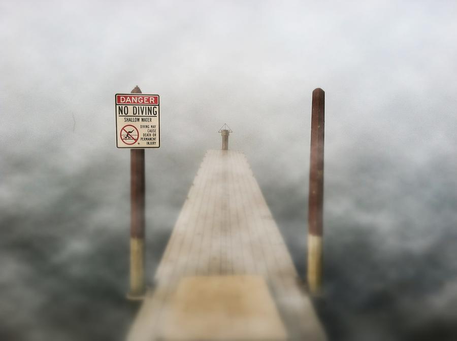 No Diving Photograph by Tracy Thomas