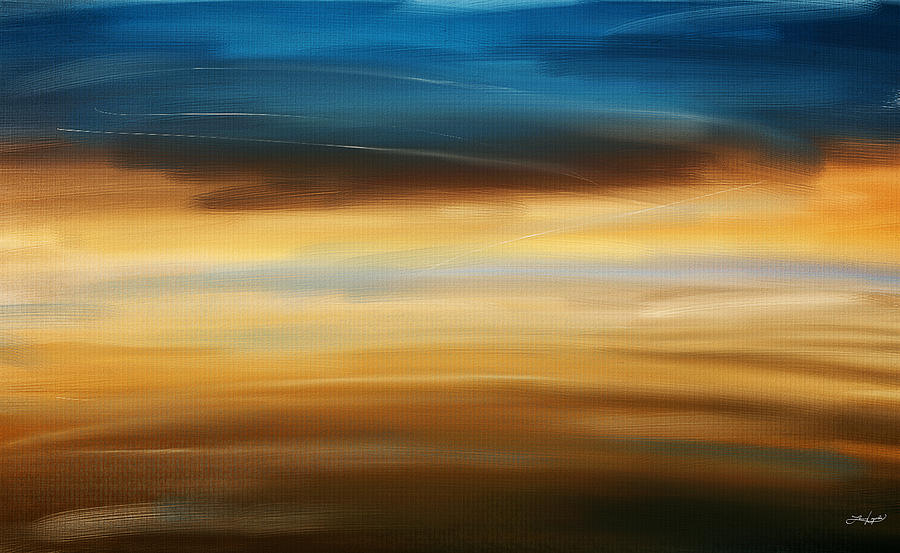 Abstract Seascape Digital Art - No Ending by Lourry Legarde