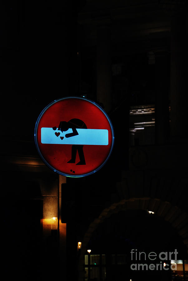 No-Entry Sign Love Photograph by Richard Gibb