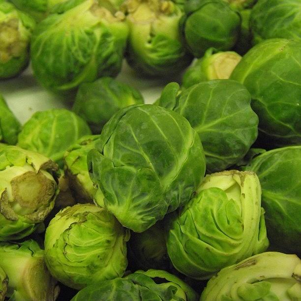 Vegetable Photograph - No Filter. Just Brussel Sprouts by Tiffany Anthony