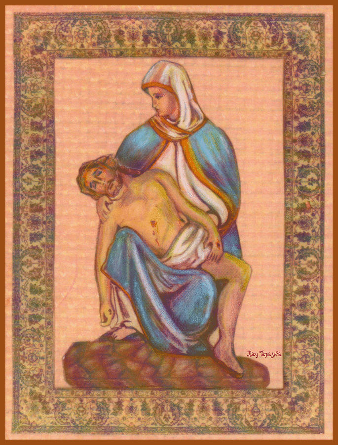 No Greater Love Mixed Media - No Greater Love - Jesus and Mary by Ray Tapajna No Greater Love Mixed Media - No Greater Love - Jesus and Mary by Ray Tapajna