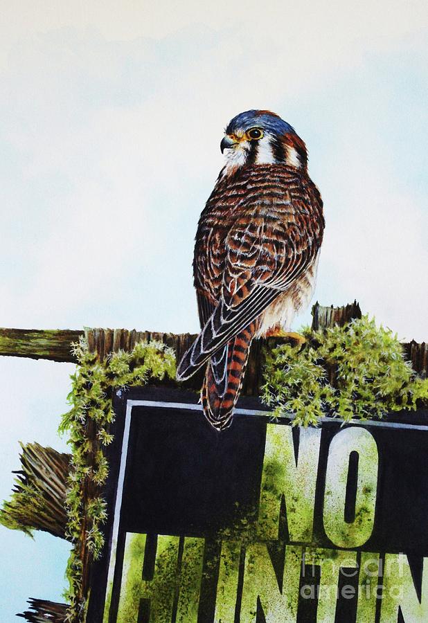 No Hunting Painting by Greg and Linda Halom