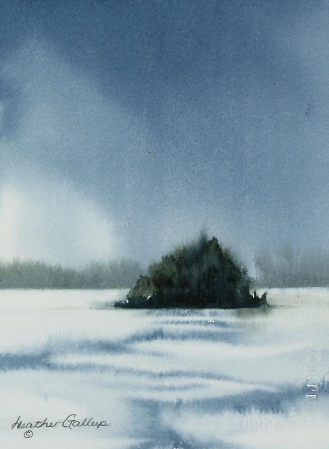 Island Painting - No Man Is An Island by Heather Gallup Island Painting - No Man Is An Island by Heather Gallup