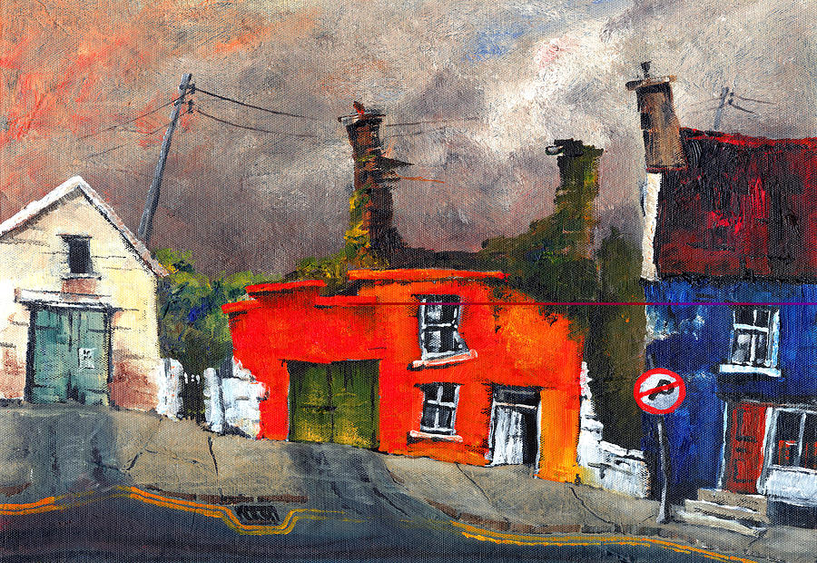 No parking in Eyeries  Cork Painting by Val Byrne