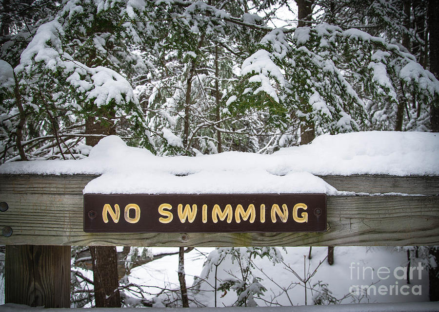 No Swimming Photograph by Glenn Gordon