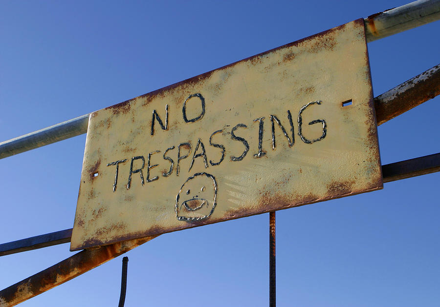 No Trespassing Happily Photograph by Scott Campbell