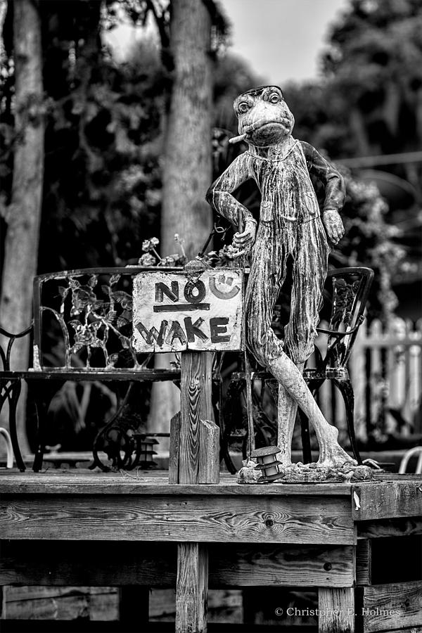 No Wake - BW Photograph by Christopher Holmes