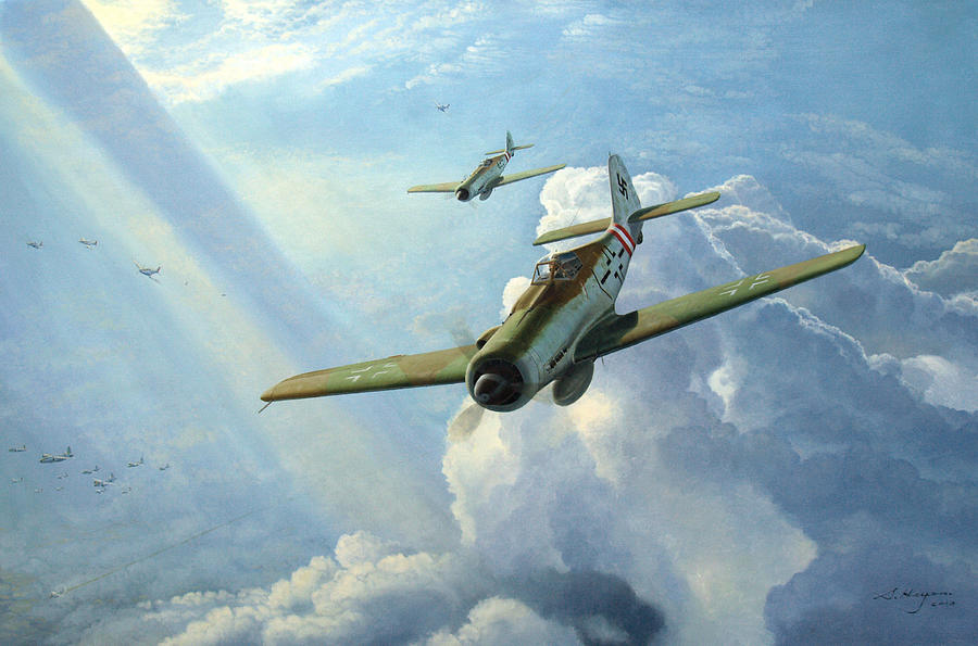 Focke-wulf 190 Painting - No Way Through by Steven Heyen