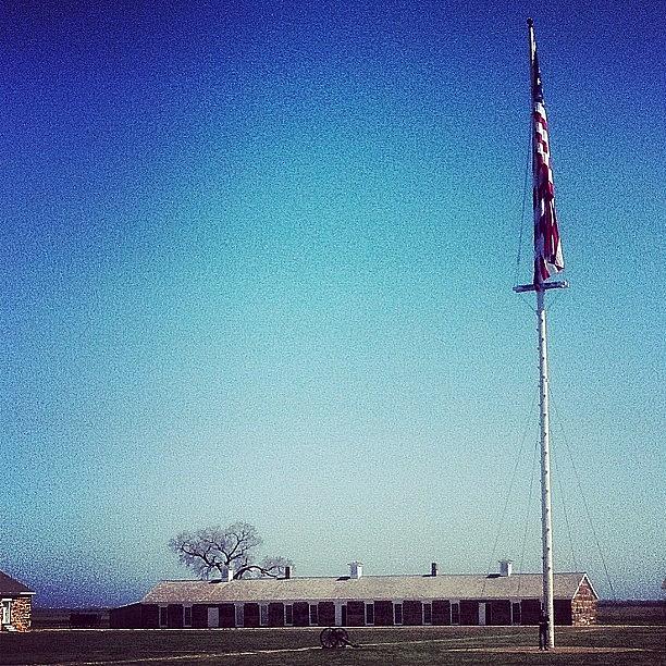 No Wind On The Prairie. Fort Larned Photograph by Emily Murray