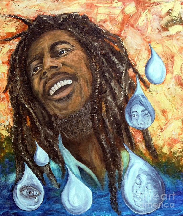 Bob Marley NO WOMAN NO CRY Painting