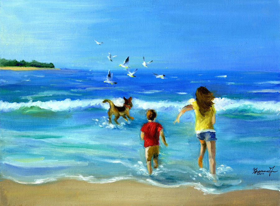 No Worries by Gianina Fan 7th Grade Painting by California Coastal Commission