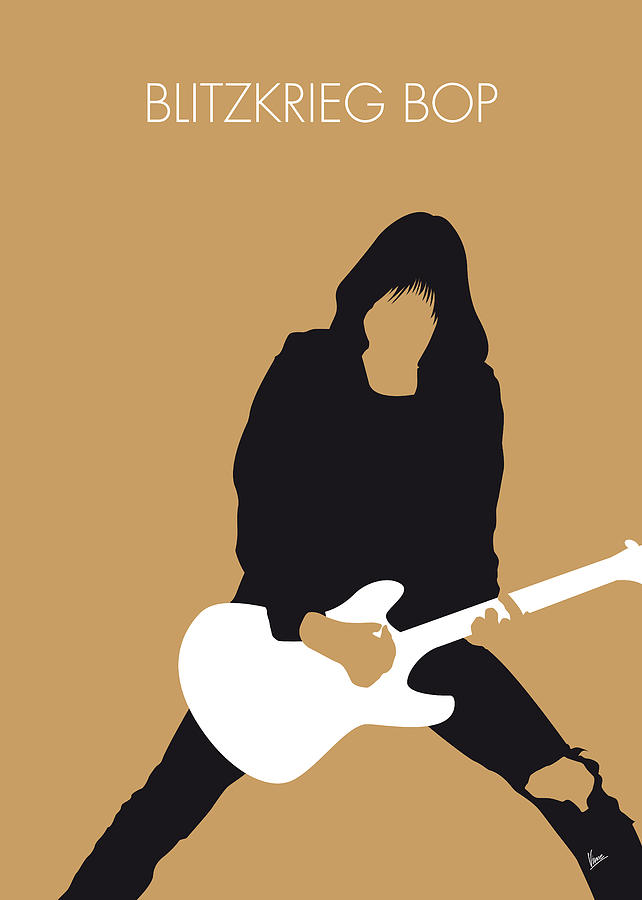 No020 MY RAMONES Minimal Music poster Digital Art by Chungkong Art