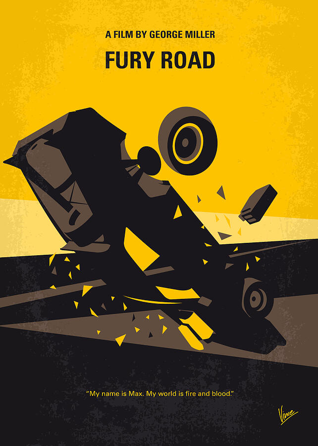Fury Digital Art - No051 My Mad Max 4 Fury Road minimal movie poster by Chungkong Art