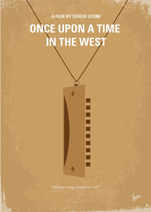 Once Upon A Time In The West Digital Art - No059 My once upon a time in the west minimal movie poster by Chungkong Art