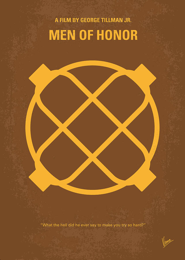 Hollywood Digital Art - No099 My Men of Honor minimal movie poster by Chungkong Art