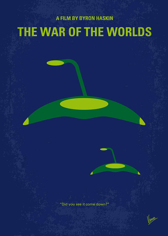 Alien Movie Digital Art - No118 My WAR OF THE WORLDS minimal movie poster by Chungkong Art