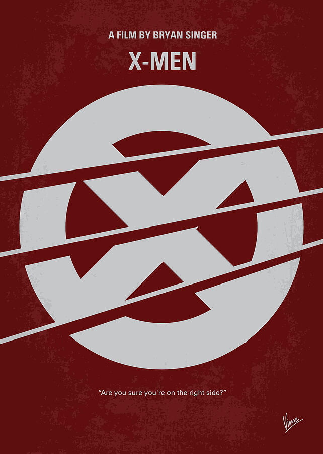 No123 My Xmen minimal movie poster Digital Art by Chungkong Art