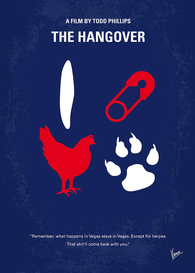 Chicken Digital Art - No145 My THE HANGOVER PART 1 minimal movie poster by Chungkong Art