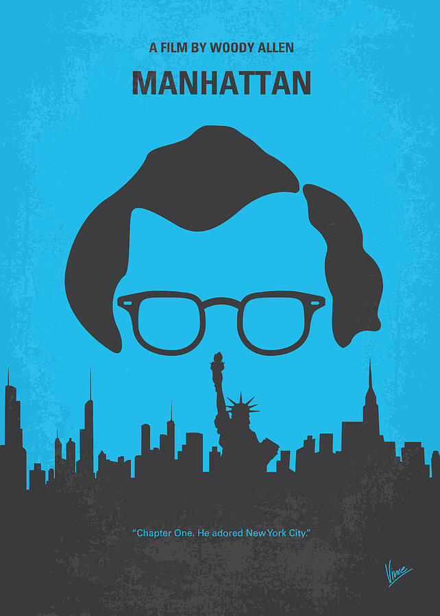 No146 My Manhattan minimal movie poster Digital Art by Chungkong Art