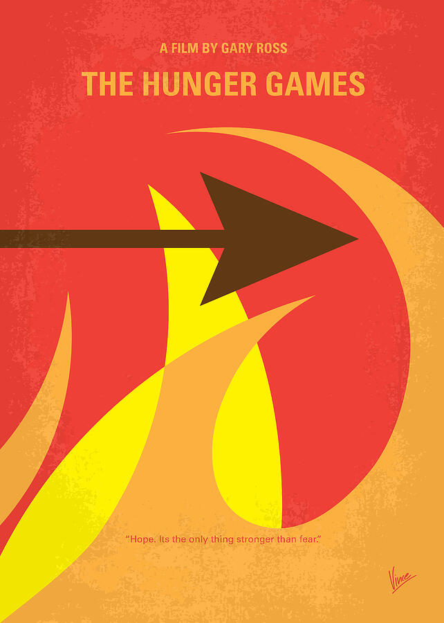 Hunger Digital Art - No175 My Hunger Games minimal movie poster by Chungkong Art