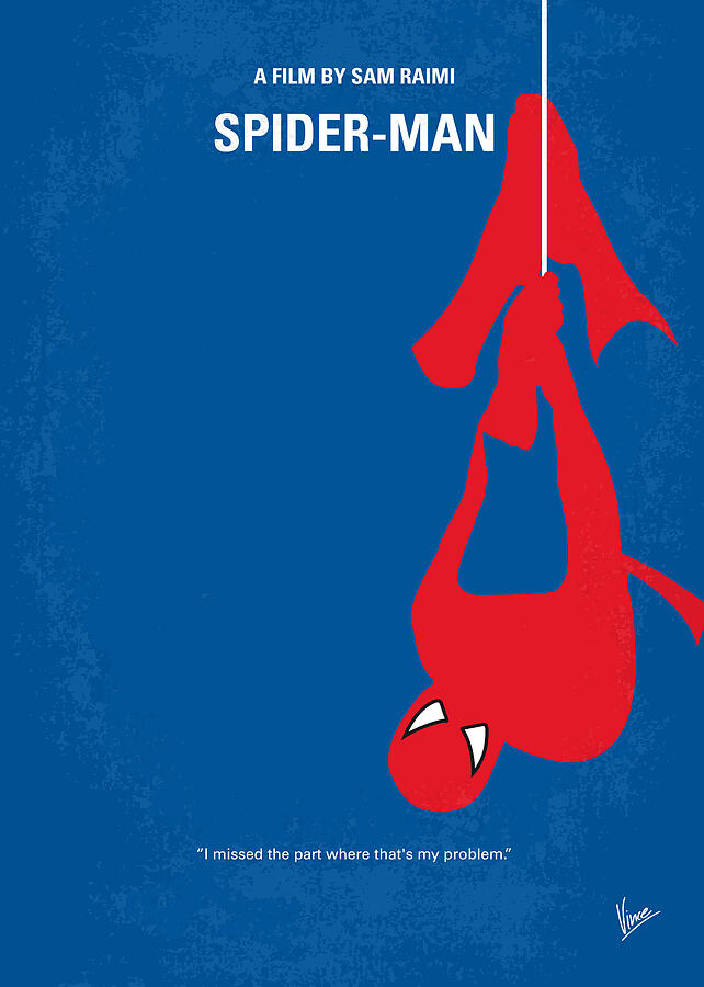 Spider-man Digital Art - No201 My Spiderman minimal movie poster by Chungkong Art