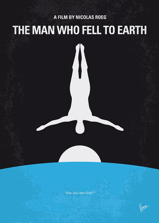 No208 My The Man Who Fell to Earth minimal movie poster Digital Art by Chungkong Art