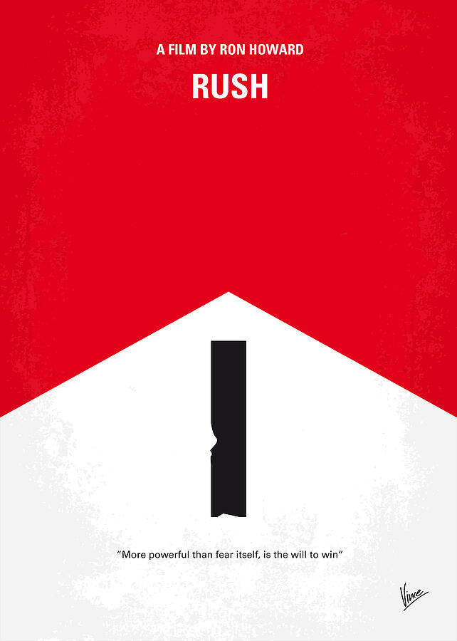 No228 My Rush minimal movie poster Digital Art by Chungkong Art