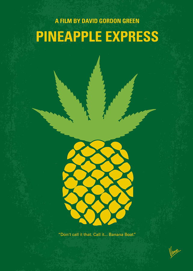 No264 My PINEAPPLE EXPRESS minimal movie poster Digital Art by Chungkong Art