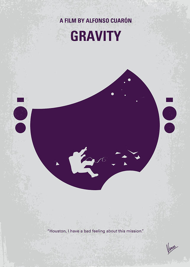 Space Digital Art - No269 My Gravity minimal movie poster by Chungkong Art