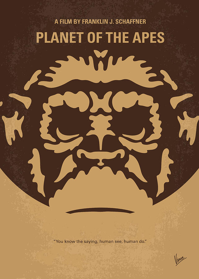 Planet Of The Apes Digital Art - No270 My PLANET OF THE APES minimal movie poster by Chungkong Art